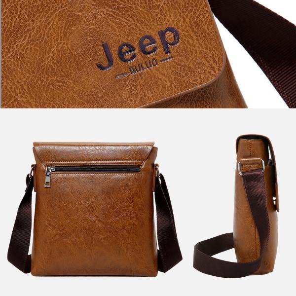 Bolsa Jeep Tiracolo Elegante em Couro + Brinde Grátis (Carteira Jeep Couro)