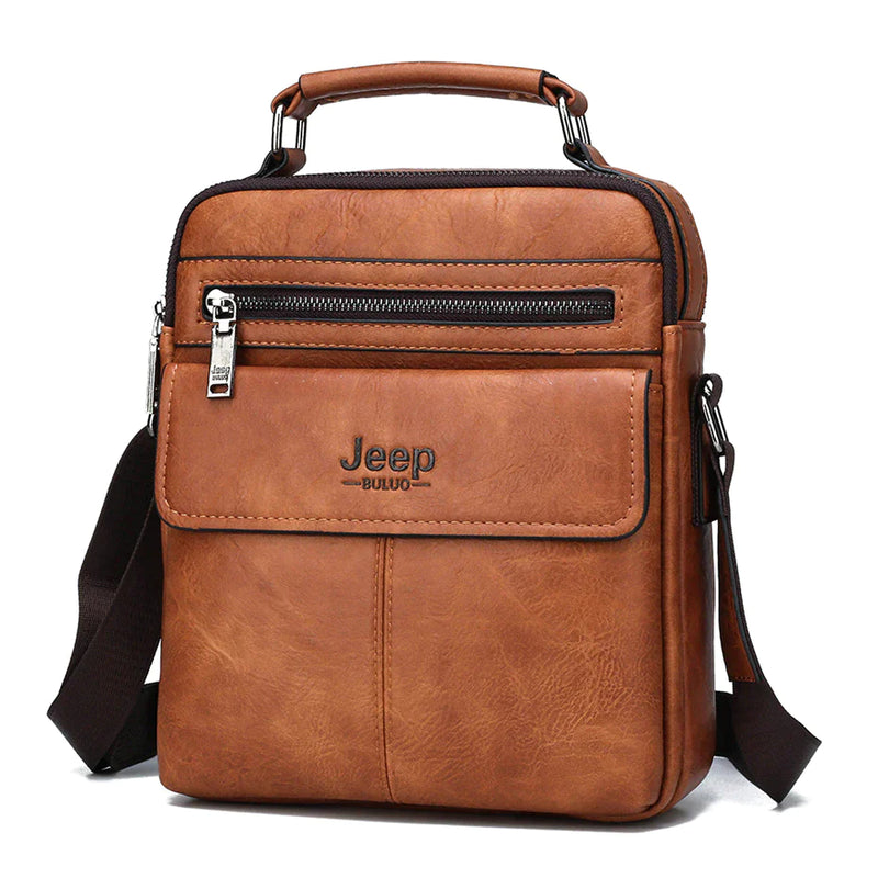 Bolsa JEEP de Couro Bag + Brinde Grátis (Carteira Jeep Couro)