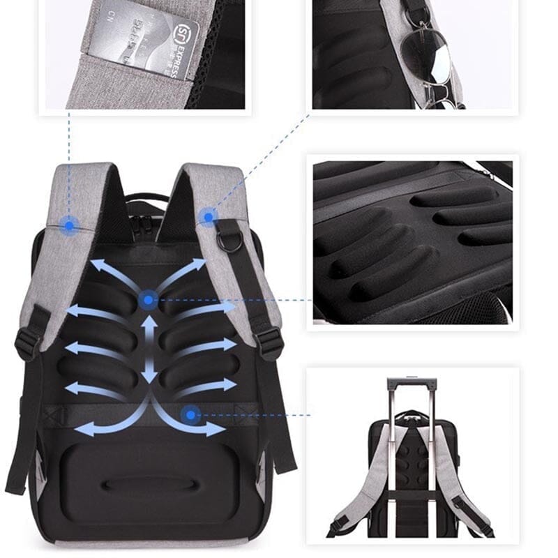 Mochila Masculina Inove Antifurto