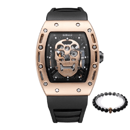 Relógio Skull Baogela + Pulseira Grátis